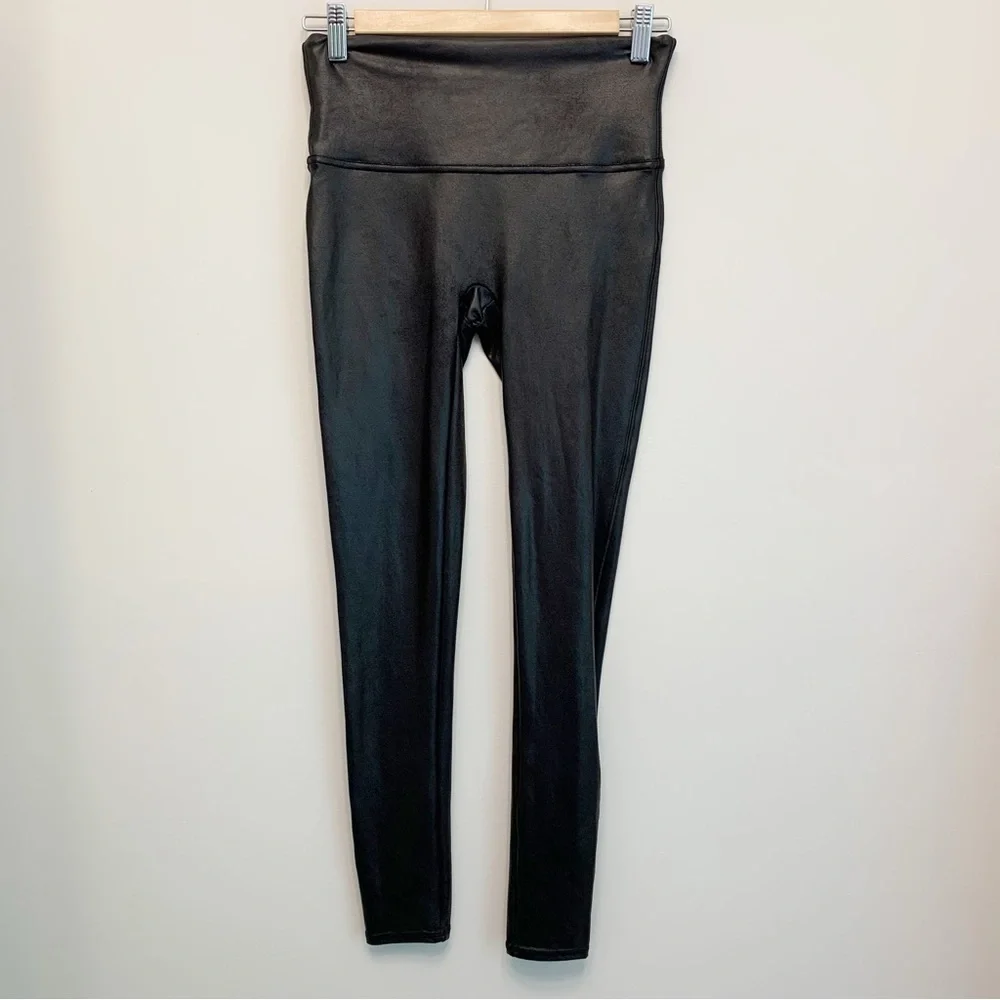 Spanx Faux Leather Legging Medium Black